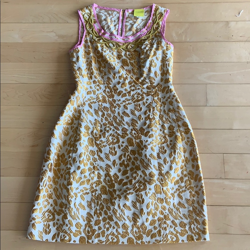 Leopard print 3D dress